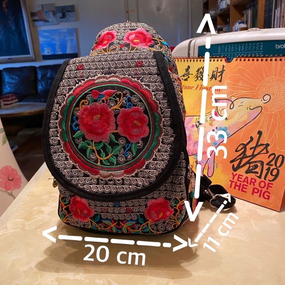 🌹This is special & beautiful Embroidered backpack